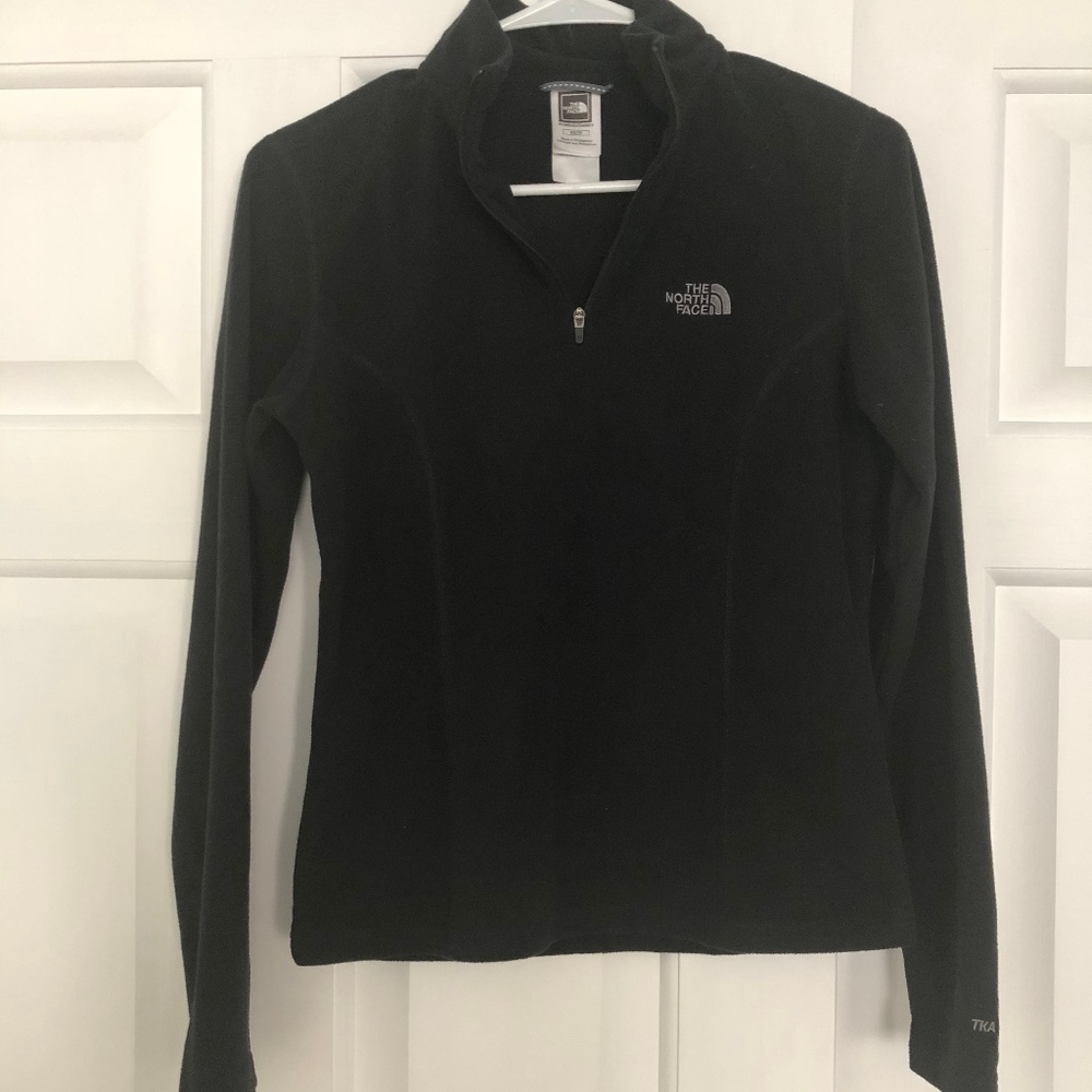 The North Face Black TKA 100 Fleece 1/4 Zip